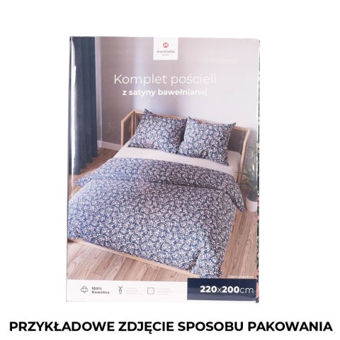 NILA Komplet pościeli z satyny bawełnianej 220x200cm 100037/SAT/000/220200/1 NILA Komplet pościeli z satyny bawełnianej 220x200cm 100037/SAT/000/220200/1
