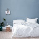 Narzuta z falbanką 140x200 Ruffy biała falbanka romby glamour dekoracyjna I2 Narzuta z falbanką 140x200 Ruffy biała falbanka romby glamour dekoracyjna I2