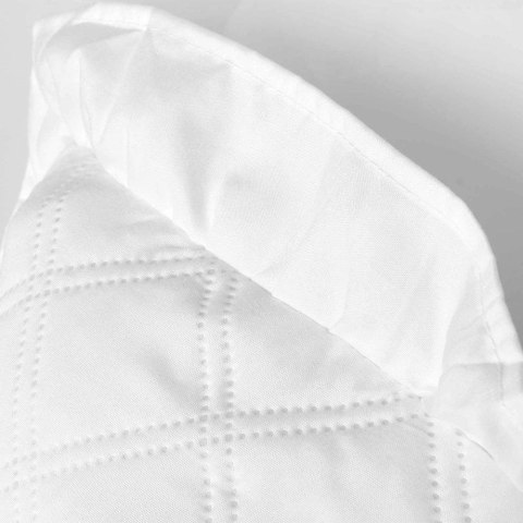 Narzuta z falbanką 140x200 Ruffy biała falbanka romby glamour dekoracyjna I2 Narzuta z falbanką 140x200 Ruffy biała falbanka romby glamour dekoracyjna I2
