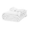 Narzuta z falbanką 140x200 Ruffy biała falbanka romby glamour dekoracyjna I2 Narzuta z falbanką 140x200 Ruffy biała falbanka romby glamour dekoracyjna I2