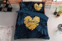 Pościel bawełniana 160x200 granatowa amore w liście 4414 A Holland 35 Pościel bawełniana 160x200 granatowa amore w liście 4414 A Holland 35