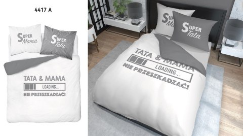 Pościel bawełniana 160x200 tata & mama nie przeszkadzać 4417 A Holland 35 Pościel bawełniana 160x200 tata & mama nie przeszkadzać 4417 A Holland 35