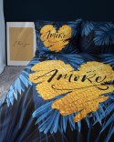 Pościel bawełniana 220x200 granatowa amore w liście 4414 A Holland 35 Pościel bawełniana 220x200 granatowa amore w liście 4414 A Holland 35