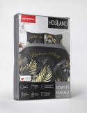 Pościel bawełniana 220x200 królowa mocy grafitowa czarna liście 4423 A Holland 35 Pościel bawełniana 220x200 królowa mocy grafitowa czarna liście 4423 A Holland 35