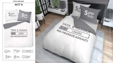 Pościel bawełniana 220x200 tata & mama nie przeszkadzać 4417 A Holland 35 Pościel bawełniana 220x200 tata & mama nie przeszkadzać 4417 A Holland 35