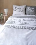 Pościel bawełniana 220x200 tata & mama nie przeszkadzać 4417 A Holland 35 Pościel bawełniana 220x200 tata & mama nie przeszkadzać 4417 A Holland 35
