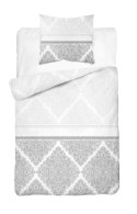 Pościel flanelowa 140x200 szara geometria ornamenty pasy 4514 B Flanela 2023 Pościel flanelowa 140x200 szara geometria ornamenty pasy 4514 B Flanela 2023