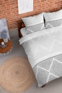 Pościel flanelowa 140x200 szara geometria ornamenty pasy 4514 B Flanela 2023 Pościel flanelowa 140x200 szara geometria ornamenty pasy 4514 B Flanela 2023