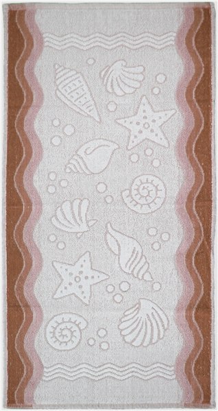 Ręcznik Flora Ocean 40x60 brązowy bawełniany frotte 380 g/m2 Greno Ręcznik Flora Ocean 40x60 brązowy bawełniany frotte 380 g/m2 Greno