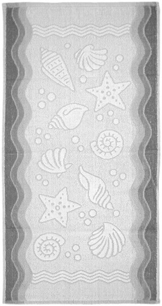 Ręcznik Flora Ocean 40x60 popielaty bawełniany frotte 380 g/m2 Greno Ręcznik Flora Ocean 40x60 popielaty bawełniany frotte 380 g/m2 Greno