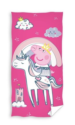 Ręcznik plażowy 70x140 Świnka Peppa Pig jednorożec bawełniany Summer