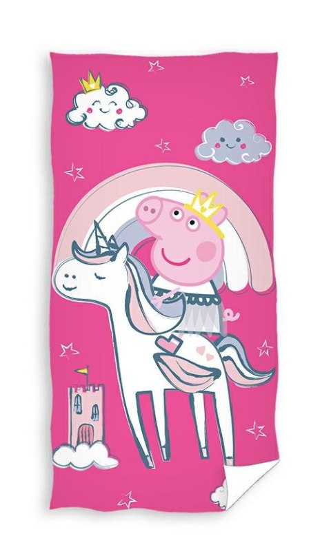 Ręcznik plażowy 70x140 Świnka Peppa Pig jednorożec bawełniany Summer Ręcznik plażowy 70x140 Świnka Peppa Pig jednorożec bawełniany Summer
