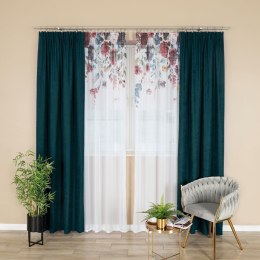 JOLANDA Firana gotowa na taśmie, szerokość 140 x wysokość 250cm, tkanina Woal, kolor 001 biały P00134/FGT/001/140250/1