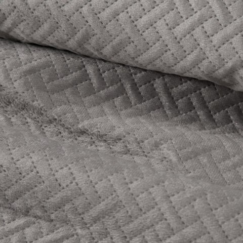 Narzuta dekoracyjna 200x220 Luiz 5 beżowa welurowa geometryczna Narzuta dekoracyjna 200x220 Luiz 5 beżowa welurowa geometryczna