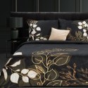 Pościel satynowa 160x200 Victoria 7 czarna złota liście Limited Collection Eurofirany Pościel satynowa 160x200 Victoria 7 czarna złota liście Limited Collection Eurofirany
