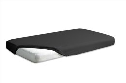 Prześcieradło jersey z gumką 120x200 czarne 48 Premium