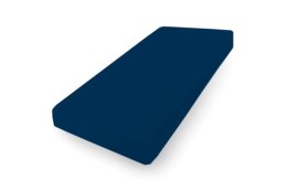 Prześcieradło jersey z gumką 120x200 granatowe na wysoki materac 30 cm Jersey 1