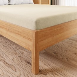 Prześcieradło jersey z gumką 140x200 Dreamy Premium kremowe 100033/JEG/012/140200/1