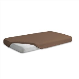 Prześcieradło jersey z gumką 220x200 brązowe 18 Premium