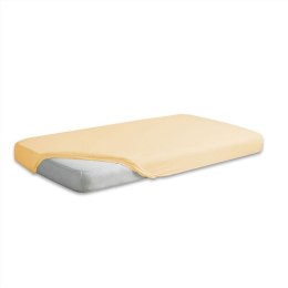 Prześcieradło jersey z gumką 220x200 kremowe 04 Premium