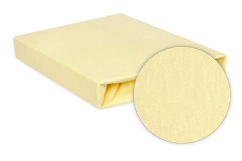 Prześcieradło jersey z gumką 220x200 kremowe 04 Premium Prześcieradło jersey z gumką 220x200 kremowe 04 Premium