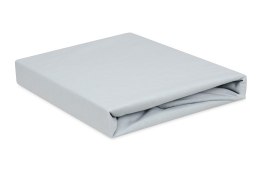 Prześcieradło jersey z gumką 220x200 szare 42 na wysoki Premium