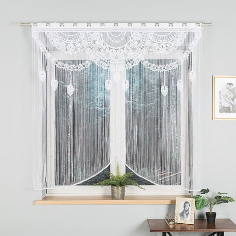 RANI Makrama żakardowa gotowa, szerokość 160 x wysokość 160cm, kolor 001 biały 001474/PBL/001/160160/1 RANI Makrama żakardowa gotowa, szerokość 160 x wysokość 160cm, kolor 001 biały 001474/PBL/001/160160/1