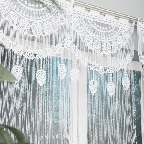 RANI Makrama żakardowa gotowa, szerokość 60 x wysokość 140cm, kolor 001 biały 001474/PBL/001/060140/1 RANI Makrama żakardowa gotowa, szerokość 60 x wysokość 140cm, kolor 001 biały 001474/PBL/001/060140/1