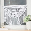 RANI Zazdrostka makramowa żakardowa gotowa, szerokość 60 x wysokość 50cm, kolor 001 biały 001474/PBL/001/060050/1 RANI Zazdrostka makramowa żakardowa gotowa, szerokość 60 x wysokość 50cm, kolor 001 biały 001474/PBL/001/060050/1