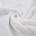 Ręcznik Emina 30x50 biały zdobiony stebnowaną bordiurą 500 g/m2 Eurofirany