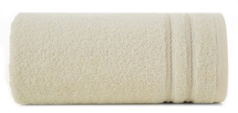 Ręcznik Emina 30x50 kremowy zdobiony stebnowaną bordiurą 500 g/m2 Eurofirany Ręcznik Emina 30x50 kremowy zdobiony stebnowaną bordiurą 500 g/m2 Eurofirany