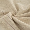 Ręcznik Emina 70x140 beżowy zdobiony stebnowaną bordiurą 500 g/m2 Eurofirany Ręcznik Emina 70x140 beżowy zdobiony stebnowaną bordiurą 500 g/m2 Eurofirany