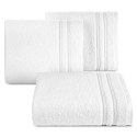 Ręcznik Emina 70x140 biały zdobiony stebnowaną bordiurą 500 g/m2 Eurofirany Ręcznik Emina 70x140 biały zdobiony stebnowaną bordiurą 500 g/m2 Eurofirany