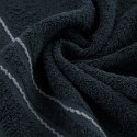 Ręcznik Emina 70x140 granatowy zdobiony stebnowaną bordiurą 500 g/m2 Eurofirany Ręcznik Emina 70x140 granatowy zdobiony stebnowaną bordiurą 500 g/m2 Eurofirany