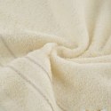Ręcznik Emina 70x140 kremowy zdobiony stebnowaną bordiurą 500 g/m2 Eurofirany Ręcznik Emina 70x140 kremowy zdobiony stebnowaną bordiurą 500 g/m2 Eurofirany