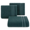 Ręcznik Emina 70x140 turkusowy zdobiony stebnowaną bordiurą 500 g/m2 Eurofirany Ręcznik Emina 70x140 turkusowy zdobiony stebnowaną bordiurą 500 g/m2 Eurofirany