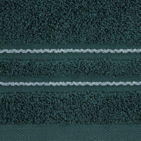 Ręcznik Emina 70x140 turkusowy zdobiony stebnowaną bordiurą 500 g/m2 Eurofirany Ręcznik Emina 70x140 turkusowy zdobiony stebnowaną bordiurą 500 g/m2 Eurofirany