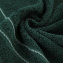 Ręcznik Emina 70x140 zielony ciemny zdobiony stebnowaną bordiurą 500 g/m2 Eurofirany Ręcznik Emina 70x140 zielony ciemny zdobiony stebnowaną bordiurą 500 g/m2 Eurofirany