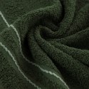 Ręcznik Emina 70x140 zielony zdobiony stebnowaną bordiurą 500 g/m2 Eurofirany Ręcznik Emina 70x140 zielony zdobiony stebnowaną bordiurą 500 g/m2 Eurofirany