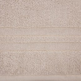 Ręcznik Gala 30x50 beżowy zdobiony błyszczącą nicią 500 g/m2 Eurofirany