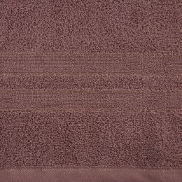 Ręcznik Gala 30x50 brązowy jasny zdobiony błyszczącą nicią 500 g/m2 Eurofirany