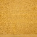 Ręcznik Gala 50x90 musztardowy zdobiony błyszczącą nicią 500 g/m2 Eurofirany