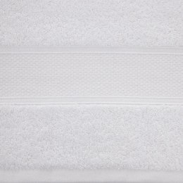 Ręcznik Liana 30x50 biały z błyszczącą nicią 500 g/m2 Eurofirany
