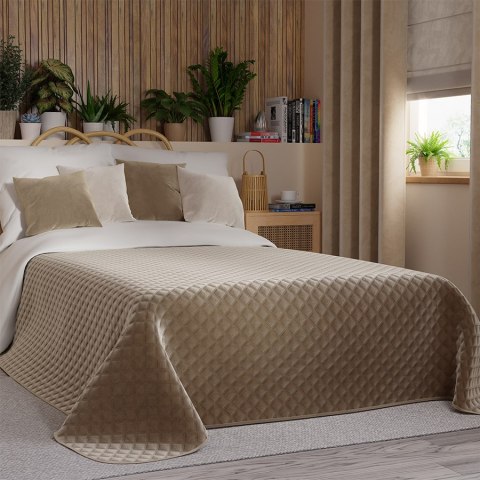 VELVI Narzuta dekoracyjna, rozmiar 170x210cm, kolor 001 ciemny beżowy VELVI0/NAP/001/170210/1 VELVI Narzuta dekoracyjna, rozmiar 170x210cm, kolor 001 ciemny beżowy VELVI0/NAP/001/170210/1