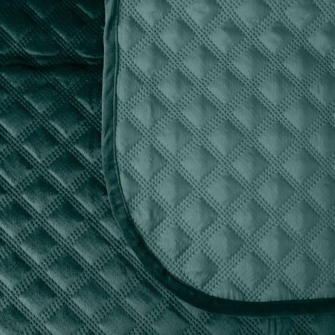 VELVI Narzuta dekoracyjna, rozmiar 170x210cm, kolor 008 ciemny turkusowy; petrol VELVI0/NAP/008/170210/1 VELVI Narzuta dekoracyjna, rozmiar 170x210cm, kolor 008 ciemny turkusowy; petrol VELVI0/NAP/008/170210/1