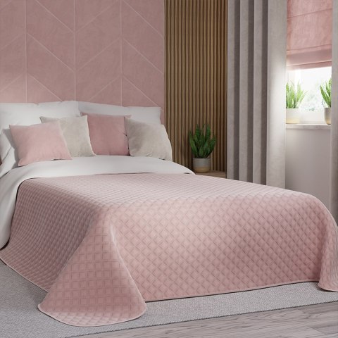 VELVI Narzuta dekoracyjna, rozmiar 170x210cm, kolor 014 jasny różowy VELVI0/NAP/014/170210/1 VELVI Narzuta dekoracyjna, rozmiar 170x210cm, kolor 014 jasny różowy VELVI0/NAP/014/170210/1