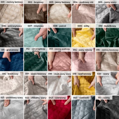 VELVI Narzuta dekoracyjna, rozmiar 220x240cm, kolor 021 pastelowy szary VELVI0/NAP/021/220240/1 VELVI Narzuta dekoracyjna, rozmiar 220x240cm, kolor 021 pastelowy szary VELVI0/NAP/021/220240/1