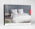 Pościel bawełniana 140x200 biała szara błękitna kwiaty z jedną poszewką 4462 B bawełna 40 Pościel bawełniana 140x200 biała szara błękitna kwiaty z jedną poszewką 4462 B bawełna 40