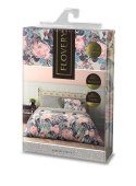 Pościel bawełniana 220x200 Flovery 001 kwiaty szara różowa 23 Faro Pościel bawełniana 220x200 Flovery 001 kwiaty szara różowa 23 Faro