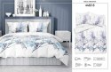 Pościel bawełniana 220x200 biała niebieska wrzosowa kwiaty 4463 B bawełna 40 Pościel bawełniana 220x200 biała niebieska wrzosowa kwiaty 4463 B bawełna 40